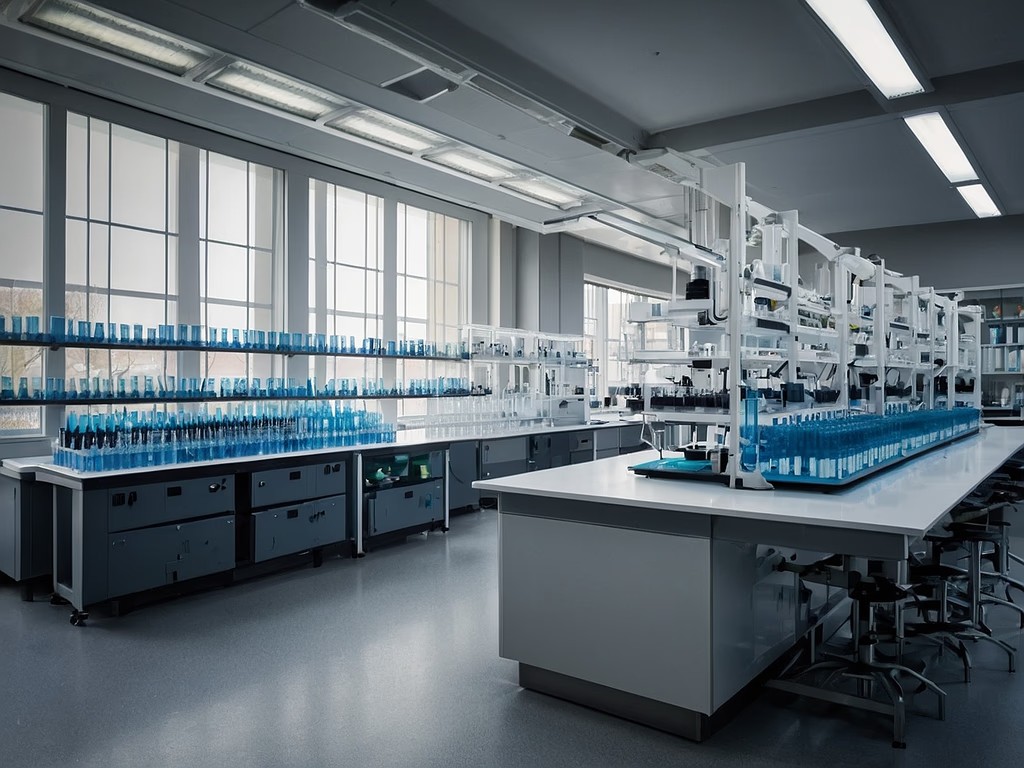 Laboratory product arrangement